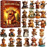 Highland Cow Advent Calendar 2026, 24 day Christmas Countdown Calendars