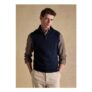 Hillside Navy Quarter Zip Knitted Tank Top
