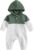Himllauen Infant Baby Boy Contrast Color Romper Toddler Long Sleeve Casual Zipper Hooded Jumpsuit Newborn Boy Fall Spring Bodysuit Cute Clothes