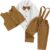 Himllauen Infant Baby Boys Autumn 3Pcs Gentlemen Sets Toddler Long Sleeve Lapel Button Romper Waistcoat Suspender Pants Sets Newborn Boy Wedding Outfit