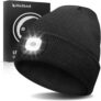 Hinshark Gifts for Men Women Beanie Hat LED Light Mens Beanie Hat Unisex