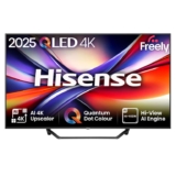 Hisense 43 43A7QTUK QLED Smart AI TV – 4K Direct Lit Viewing, Quantum Dot Colour, Hi-View AI Engine, Dolby Vision,