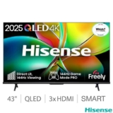 Hisense 43E78QTUK PRO 43 Inch QLED HD Smart TV 5 Year Warranty
