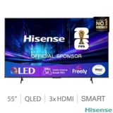 Hisense 55E78QTUK PRO 55 Inch QLED HD Smart TV – 5 year warranty