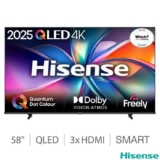 Hisense 58E7QTUK 58 Inch QLED HD Smart TV – 5 year warranty – discount at checkout
