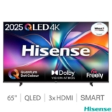 Hisense 65E7QTUK 65 Inch QLED HD Smart TV 5 Year Warranty