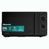 Hisense 700 Watts 20 Litre Inverter Microwave Oven H20MOBP1HIUK, Black
