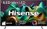 Hisense 75 Inch 4K MiniLED TV 75U6NQTUK – Quantum Dot Colour, Dolby Vision Atmos, Hi-View Engine, FilmMaker Mode, Vidaa OS with Voice Control, Freely, Youtube, Netflix and Disney (2024 Model)