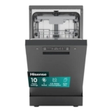 Hisense HS523C15BUK Slimline Dishwasher – Black – C Rated