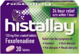Histallay – Hayfever/ Allergy Fexofenadine 30s (free C&C)