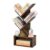 Hoctieon 4-Tier Tree Bookshelf with Drawer, Rustic Brown