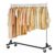 Hoctieon Z Rack Rolling Garment Rack, Silver