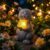 Hoikwo Solar Cat Garden Ornaments Outdoor with LED Light, Waterproof Outside Cat Statue Holding Sunflowers Decor – Gifts for Women, Mum, Grandma, Cats Lover on Birthday, Christmas