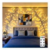 HoldOneLight 2-Pack 7.5ft USB 144LED Twinkling Tree Lights