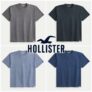 Hollister Mens Relaxed Washed Crew T-Shirt – Grey / Black, Navy & Blue £7.99 (Sizes XS-XL) – Free Click & Collect