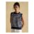 Holly Navy & White Knitted Crew Neck Vest