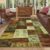 Homcomodar Vintage Rugs Living Room 120x170cm Boho Rugs for Bedroom Brown Non Slip Rug Low Pile Area Rug Soft Carpets for Living Room Kids Nursery Office Dining Study Decor