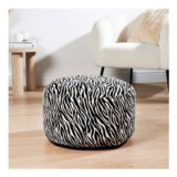 Home Collection Animal Print Inflatable Footstool – Zebra