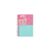 Home Pink Charm A5 80 Page Ruled Notebook