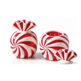 HomeWorx by SlatkinCo Set of 2 Candy Filled Ceramic Candles