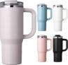 Homealexa Insulated Tumbler 900ml/30oz 304 Stainless Steel, Double Wall Vacuum Design with Leak-Proof Lid and Straw, Perfect for Cold & Iced Beverages Purple