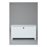Homelife Jupiter White Ottoman