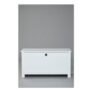 Homelife Jupiter White Ottoman
