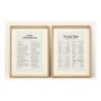 Homescapes Affirmations, Framed With Glass, Wall Art, 30 x 40 cm, Set Of 2