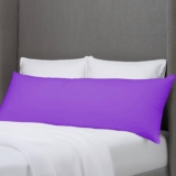 Hometex 5ft Long Bolster Pillow with Cover – Pregnancy Body Support Cushion (Purple)
