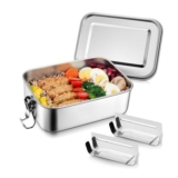 Homikit 1400ml Stainless Steel Bento Box with Removable Divider