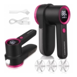 Homtronics Lint Shaver with LED Light, 3 Adjustable Settings