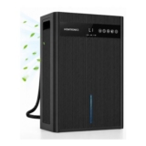 Homtronics Ultra Quiet Auto Dehumidifier with 3L Tank for Bedroom