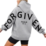 Hoodies for Women UK Oversized Jumper Hoodie 2026 Trendy Letter Print Pullover Sweatshirt with Hood Fashion Long Sleeve Baggy Jumpers Sweatshirts with Pockets
