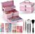 Hot Sugar Makeup Kit for Girls with Train Case, 52-Piece Cosmetic Set with Eyeshadow, Blush and Brushes (Pink)