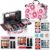 Hot Sugar Teen Makeup Kit, 27-Piece Cosmetic Gift Set for Women with Train Case, Eye Shadow Palettes, Blushes, Lip Glosses, Lipsticks, Eye Pencils, Brushes, Mirror (DOUGHNUT)