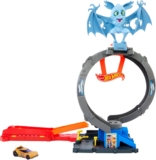 Hot Wheels City Bat Loop Attack Playset & 1:64 Scale Toy Car