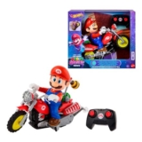 Hot Wheels Mario Wheelie Motocross RC, Remote-Control Motorcycle
