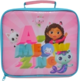 Hox Gabbys Dollhouse Kids Insulated Lunch Bag Portable Cooler Bag with Handle and Zip for School, Lunch, Snacks and Picnics Gift for Gabbys Fans, 24.5x22x8cm