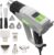 Huepar Tools Heat Gun for Paint Stripping, 2300W Hot Air Gun 50-660 with Large Digital LCD Display, Variable Temperature Control, Memory Function, Heat Gun for Crafts with 10 Nozzles and Accessories