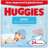Huggies Pure Plastic Free Baby Wipes – Pack of 24 (1152 Wipes) – £9.69 with Baby Registry S&S