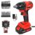 Huini 450N.M Heavy Duty Cordless Impact Wrench Kit, 1/2 Electric Ratchet Nut Gun with Battery, Charger
