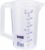 Hunersdorff 935000 Graduated Can with Closed Handle, White/Blue, 500 ml