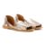 Hurache Leather Womens Gold Metallic Shoes