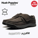 Hush Puppies Original Casper Strap Leather Memory Foam Trainers With Code Free Delivery