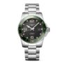 HydroConquest 41mm Black Dial Green Bezel Mens Watch