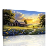 Hyidecorart Modern Canvas Wall Art Landscape 24×48 In
