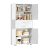 Hzuaneri Sideboard Cabinet with 4 Doors and 2 Drawers