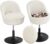 Hzuaneri Vanity Chair with with Hidden Storage, Height Adjustable Dressing Table Chair, 360 Swivel with Backrest, Corduroy Dressing Table Stool for Bedroom, OffWhite VS32803M