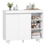 Hzuaneri White Freestanding Sideboard Cabinet