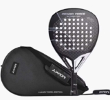 IANONI Adult12K Carbon Padel Racket, 3D Surface & EVA Flex Core Premium Bag – Black sold & shipped by Fitzalan Direct